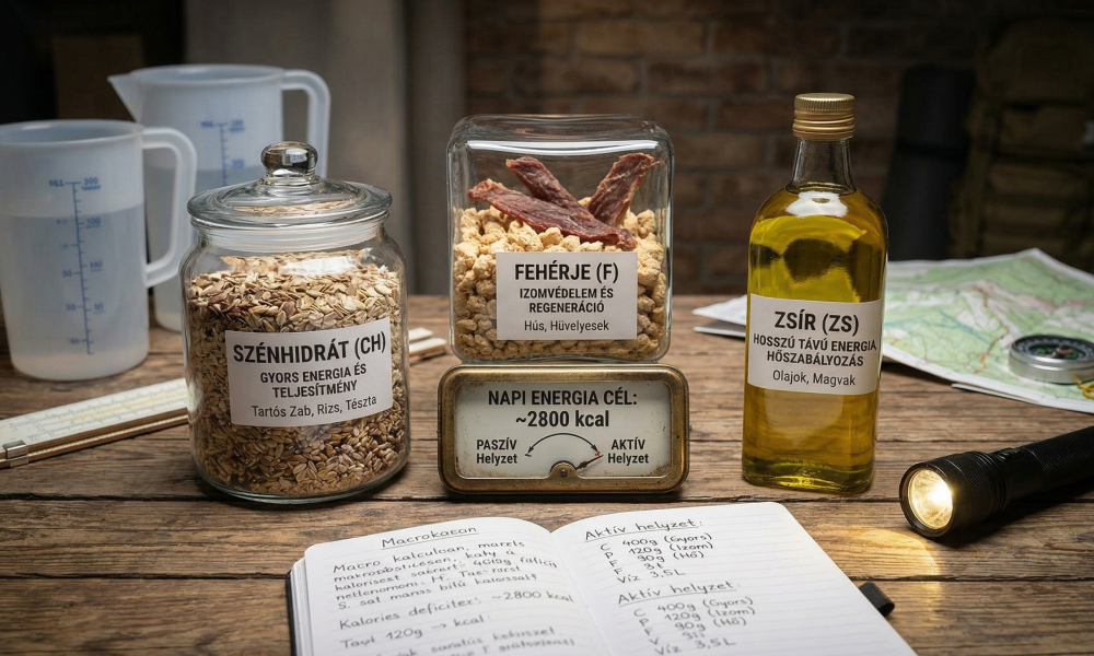 Alap élelmiszerek egy asztalon